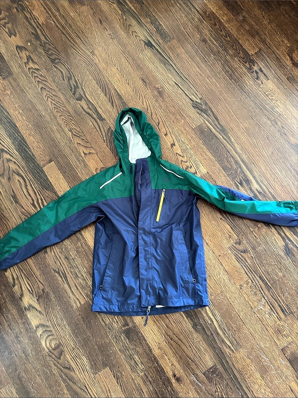 L.L.Bean Hand-Me-Down Trail Color Block Rain Jacket Boys Medium